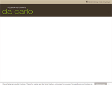 Tablet Screenshot of pizzeria-dacarlo.de